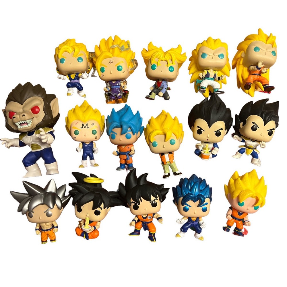 Funko Pop‎ Dragon Ball Z Super Figures 15pc Lot Multicolor OOB Bundle